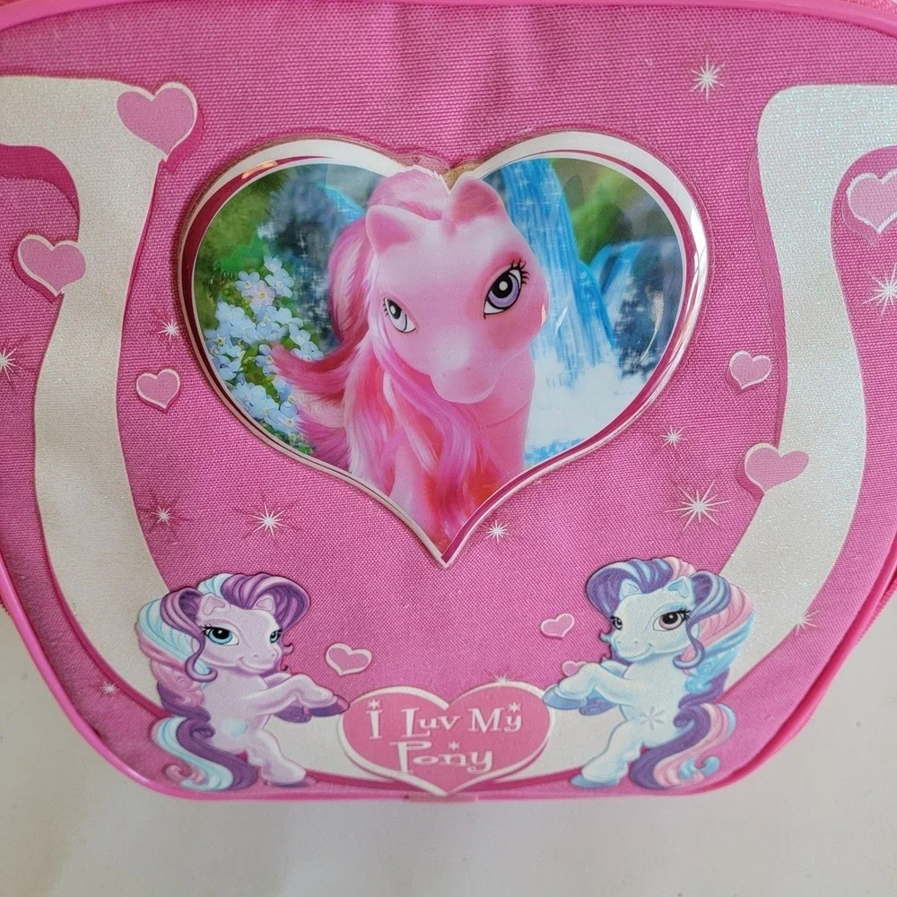 Vintage 2005 Tara Toy Pretty Petz I Luv My Pony Pink 8-Slot Toy Carrying Case